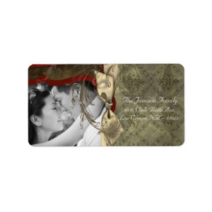 Personalised Custom Photo Christmas Mailing Label