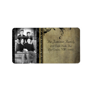 Personalised Custom Photo Christmas Mailing Label