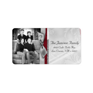 Personalised Custom Photo Christmas Mailing Label