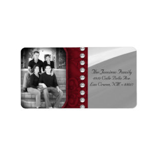 Personalised Custom Photo Christmas Mailing Label