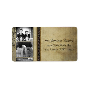Personalised Custom Photo Christmas Mailing Label