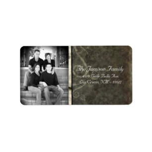 Personalised Custom Photo Christmas Mailing Label