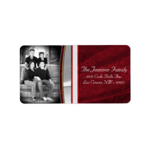 Personalised Custom Photo Christmas Mailing Label