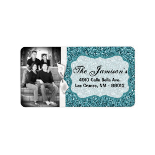 Personalised Custom Photo Christmas Mailing Label