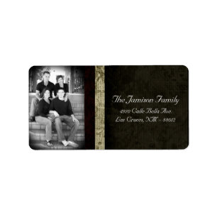 Personalised Custom Photo Christmas Mailing Label