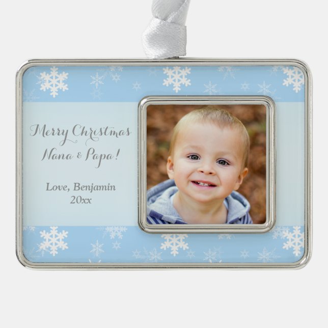 Personalised Custom PHOTO Christmas Ornament (Front)