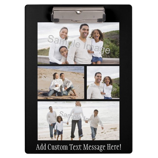 Personalised Custom Photo Collage Montage Clipboard (Front)
