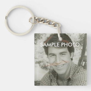 Personalised Custom Photo Double Sided Keychain