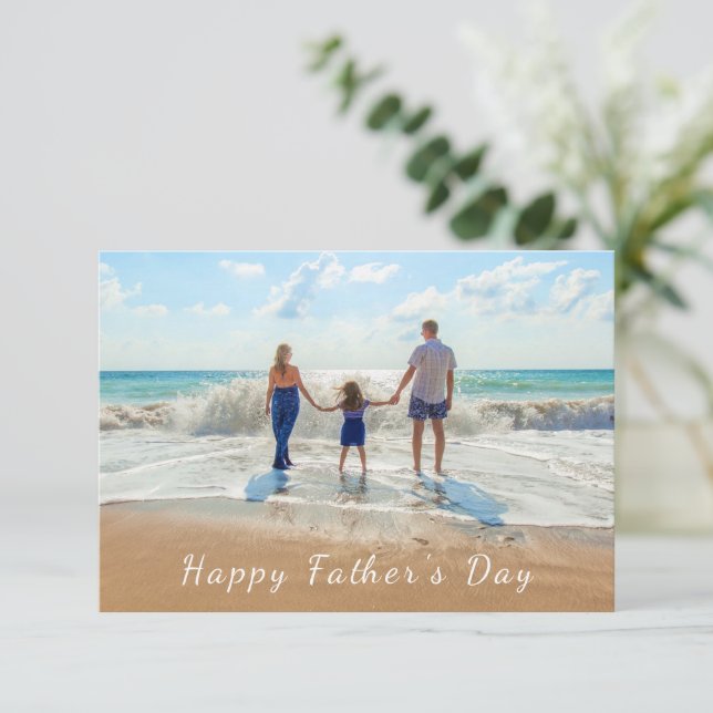 Personalised Custom Photo Father's Day Card (Standing Front)