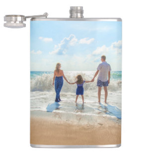 Personalised Custom Photo Flask Design Your Own