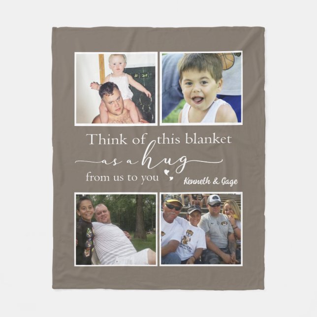 Personalised Custom Photo Gift For Mum Blanket For (Front)