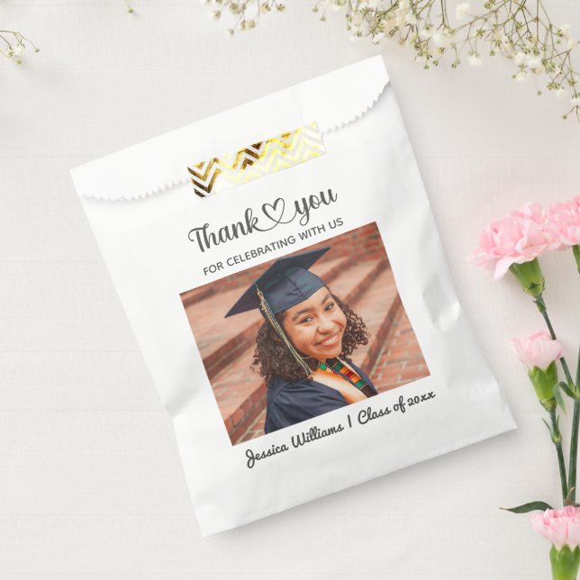 Personalised Custom Photo Grad Love And Thanks Favour Bags (Sealed)