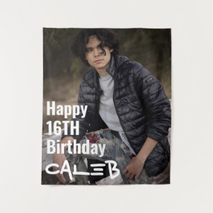 Personalised Custom Photo Picture Party Backdrop Tapestry