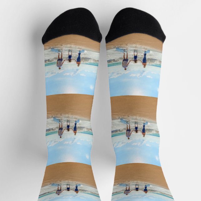 Personalised Custom Photo Socks Your Photos Gift (Top)