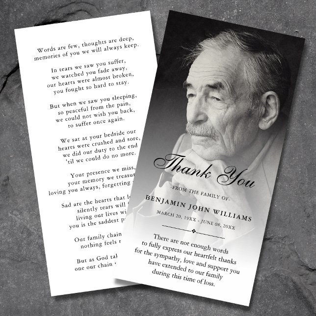 Personalised Custom Photo Sympathy Thank You Death (Creator Uploaded)