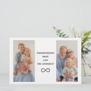 Personalised Custom Photo & Text Grandparents Card