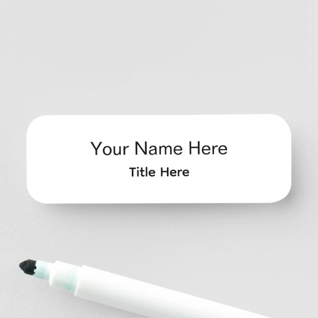 Personalised Custom Professional Employee Magnetic Name Tag (In Situ)