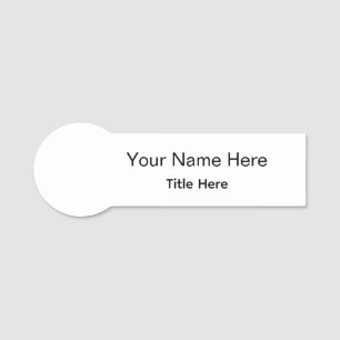 Personalised Custom Professional Employee Magnetic Name Tag