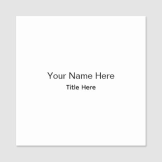 Personalised Custom Professional Employee Magnetic Name Tag