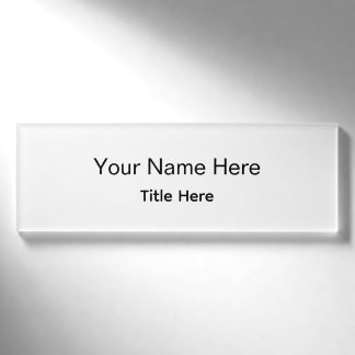 Personalised Custom Professional Employee Name Tag