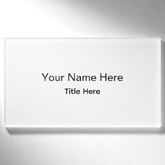 Personalised Custom Professional Employee Name Tag