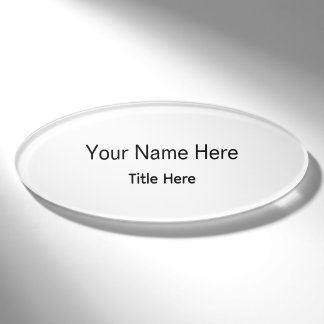 Personalised Custom Professional Employee Name Tag