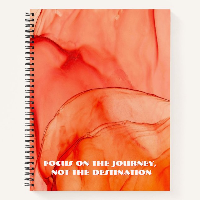 Personalised Custom Quote Spiral Notebook  (Front)