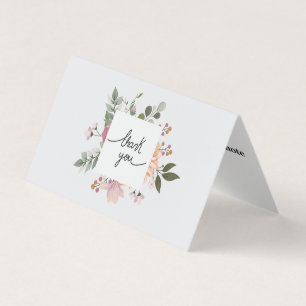 Personalised Custom Simple Thank You Business Card