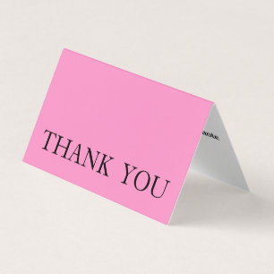 Personalised Custom Simple Thank You Business Card