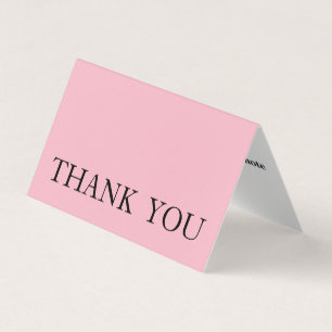 Personalised Custom Simple Thank You Business Card