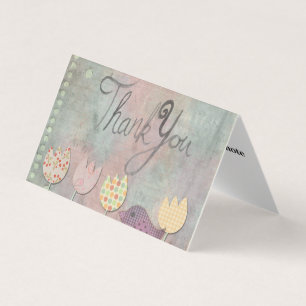 Personalised Custom Simple Thank You Business Card