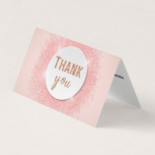 Personalised Custom Simple Thank You Business Card