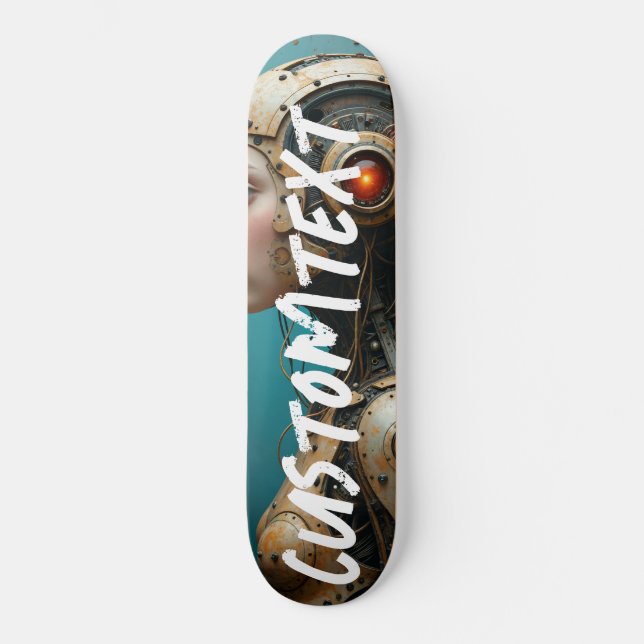 Personalised custom skateboard machine girl (Front)