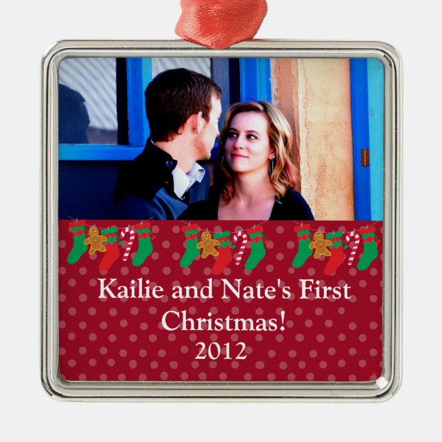 Personalised Custom Stocking/Presents Ornament (Front)