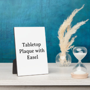 Personalised Custom Tabletop Plaque  Easel 5 x 7"