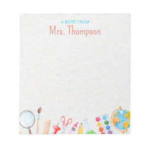 Personalised Custom Teacher's Notepad