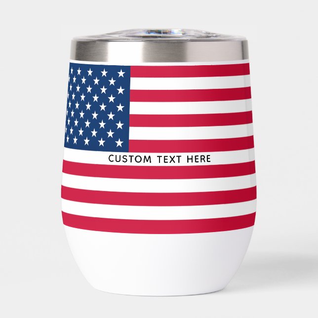 Personalised Custom Text American Flag (Front)