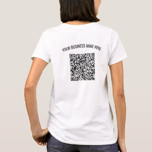 Personalised Custom Text and Colour QR Code T-Shir T-Shirt