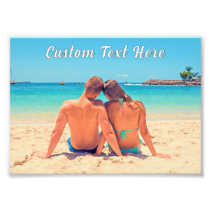 Personalised Custom Text and Photo Poster Example