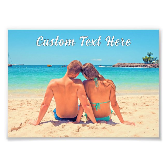Personalised Custom Text and Photo Pront Poster (Front)