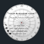 Personalised Custom Text Colour Business Dartboard<br><div class="desc">Custom Colours and Fonts - Design Your Own Personalised Dart Board with Your Company Name Text Information Promotional Business Dartboards / Gift - Add Your Name - Company / Business Sector - Industry / Phone / E-mail / Website - Contact Information / More - Choose / Add Your Favourite Background...</div>