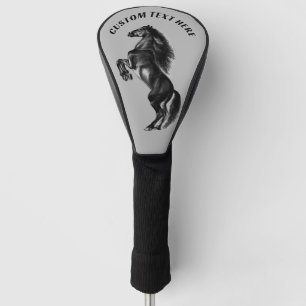 Personalised Custom Text Horse Golf Head Cover