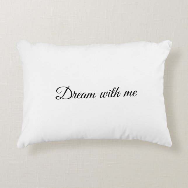 Personalised Custom Text Modern Accent Pillow (Front)