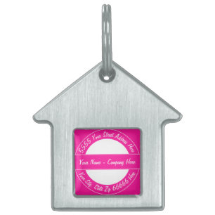 Personalised Custom Text Name Pet ID Tag Template