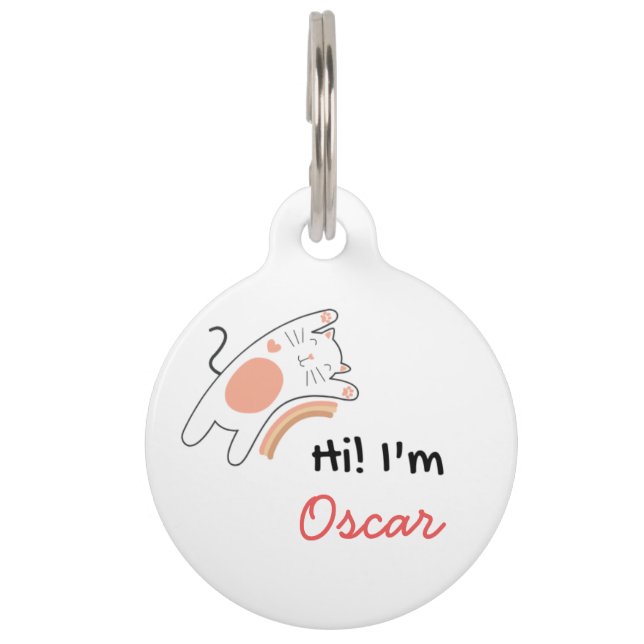Personalised Custom Text Pet Tag (Back)