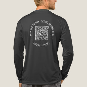 Personalised Custom Text QR Code Your Promotional Tri-Blend Shirt