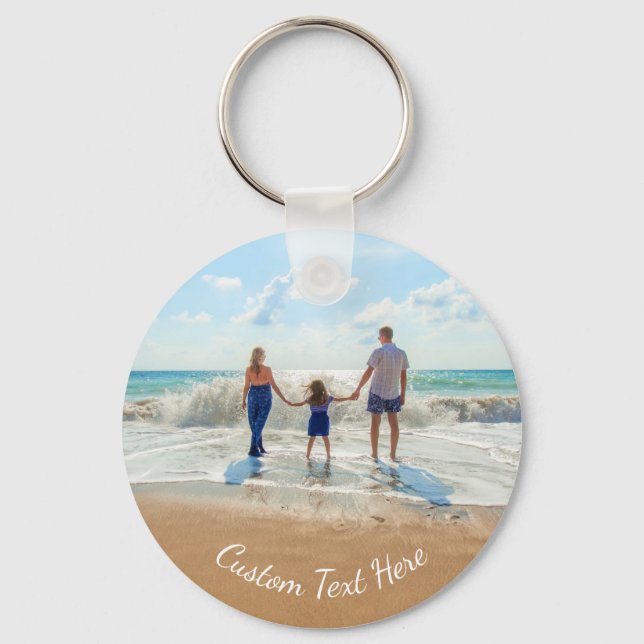 Personalised Custom Text Your Photo Keychain (Front)