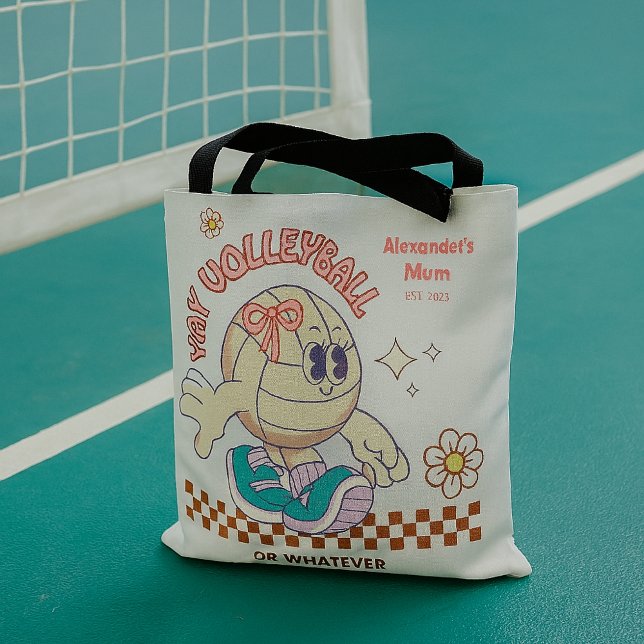 Personalised Custom Volleyball Mother Tote Bag (Creator Uploaded)