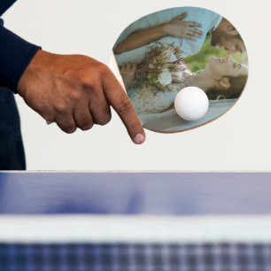 Personalised Custom Wedding Image Ping Pong Paddle