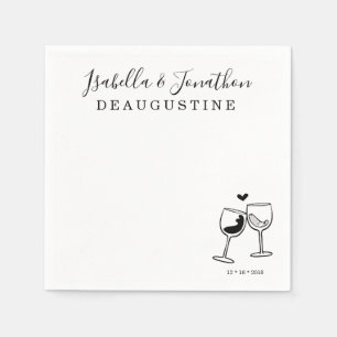Personalised Custom Wine Tasting Themed Napkins